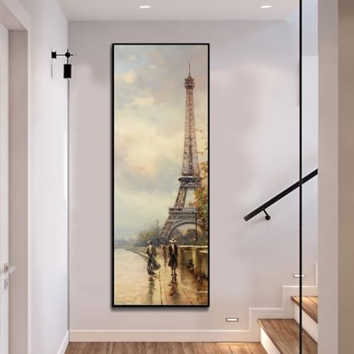 Diamond Painting Eiffelturm Paris Diamond Painting Erwachsene, Groß xxl 120 X 40cm, Malen Nach Zahlen Erwachsene, DIY Diamant Painting Bilder Kinder, 5D Diamant-Malset, Home Wanddekoration Gifts-3l von Mahoxua