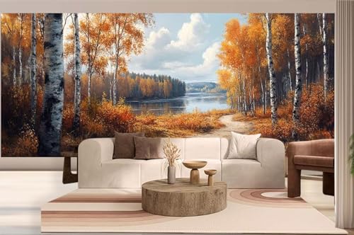 Diamond Painting Wald Diamond Painting Groß XXL (180 x 90 cm), 5D Diamant Malerei Bilder Kinder DIY Malen Nach Zahlen Erwachsene, Puzzle Stickerei Dimond Art für Zuhause Wand Deko Herbst-Szene h1064 von Mahoxua