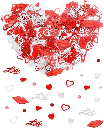 MaiLence Streudeko Herzen 1000 Stück, Herz Konfetti Tischdeko Glitzer Streudeko Herzen Diamanten Deko Streudeko Herz Valentinstag Deko, Konfetti Hochzeit Deko, Verlobung Deko, Heiratsantrag Deko MaiLence Streudeko Herzen 1000 Stück, Herz Konfetti Tischdeko Glitzer Streudeko Herzen Diamanten Deko Streudeko Herz Valentinstag Deko, Konfetti Hochzeit Deko, Verlobung Deko, Heiratsantrag Deko von MaiLence