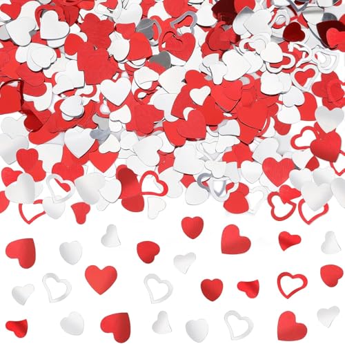 MaiLence Streudeko Herzen 1000 Stück, Herz Konfetti Tischdeko Valentinstag Deko Glitzer Konfetti Herzen Streudeko Herz Konfetti Hochzeit Deko, Verlobung Deko, Heiratsantrag Deko, Valentinstag Deko MaiLence Streudeko Herzen 1000 Stück, Herz Konfetti Tischdeko Valentinstag Deko Glitzer Konfetti Herzen Streudeko Herz Konfetti Hochzeit Deko, Verlobung Deko, Heiratsantrag Deko, Valentinstag Deko von MaiLence