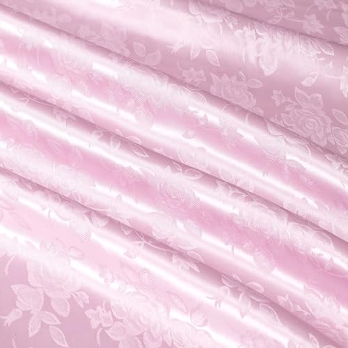 MaiMaiSuan Satin-Jacquard-Stoff mit Blumenmuster, 152,4 cm breit, glänzend, seidiger Satin-Stoff, Meterware für Tischläufer, Servietten, Hochzeit, Kleid, Bettwäsche, Bastelarbeiten, 91 cm MaiMaiSuan Satin-Jacquard-Stoff mit Blumenmuster, 152,4 cm breit, glänzend, seidiger Satin-Stoff, Meterware für Tischläufer, Servietten, Hochzeit, Kleid, Bettwäsche, Bastelarbeiten, 91 cm von MaiMaiSuan