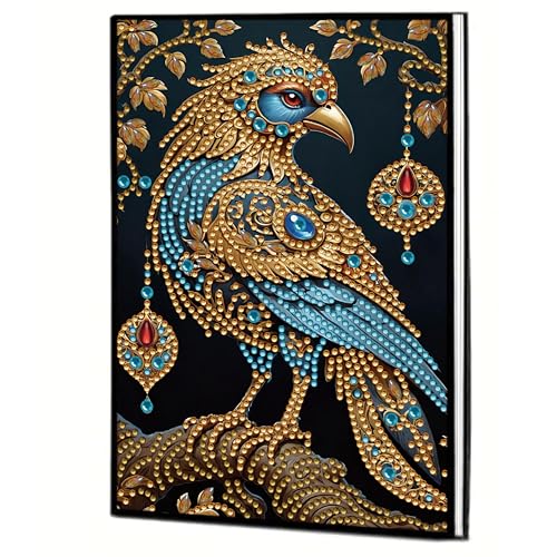 MaiYiYi 5D Eagle Diamond Art Notebooks, Bird Notebook Diamond Painting Arts Crafts Kit for Study Home Office Art Drawing (8.18 X5.70 in) von MaiYiYi