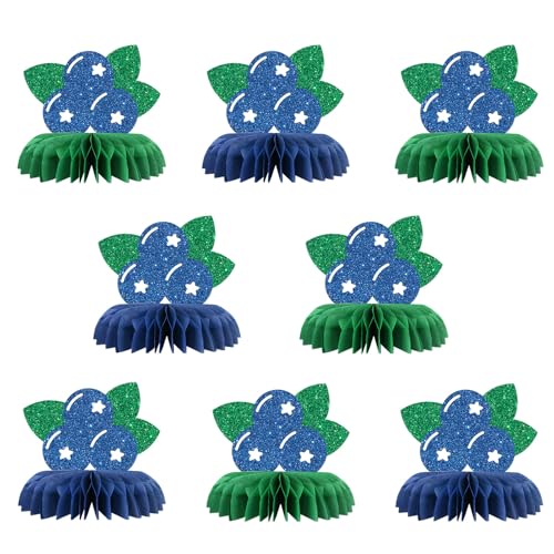 Obst-Blaubeer-Tischdekoration, Wabendekoration, Glitzer, 8 Stück, für Babyparty, Party, Hochzeit, Verlobung, Mädchen, Jungen, Blaubeere, Geburtstagsparty, Dekoration Obst-Blaubeer-Tischdekoration, Wabendekoration, Glitzer, 8 Stück, für Babyparty, Party, Hochzeit, Verlobung, Mädchen, Jungen, Blaubeere, Geburtstagsparty, Dekoration von Maicaiffe