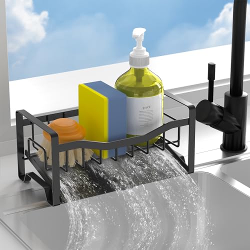 Maifan Küchenspüle, Organizer, Schwammhalter für Küchenspüle, mit automatischer Ablasswanne aus Edelstahl, selbstentleerend, für Küche, Arbeitsplatte, Gadgets, Zubehör Maifan Küchenspüle, Organizer, Schwammhalter für Küchenspüle, mit automatischer Ablasswanne aus Edelstahl, selbstentleerend, für Küche, Arbeitsplatte, Gadgets, Zubehör von Maifan