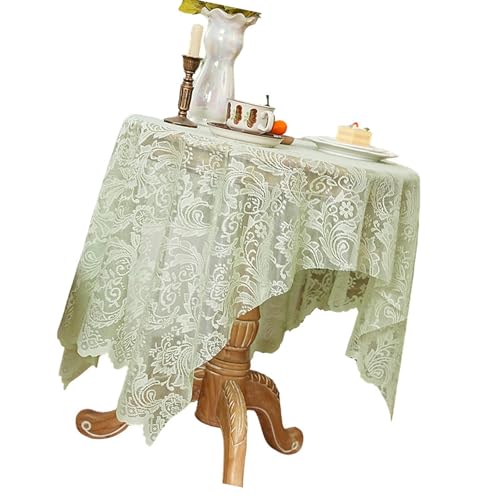 Maigridy Dekorative Spitzentischdecke, luftige Stickerei, leicht zu reinigen, Polyester-Bezug für drinnen und draußen, Feier, Tischdecke für Cafés Maigridy Dekorative Spitzentischdecke, luftige Stickerei, leicht zu reinigen, Polyester-Bezug für drinnen und draußen, Feier, Tischdecke für Cafés von Maigridy