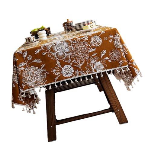 Maigridy Elegante Tischdecke mit floralem Design, wasserdicht, Polyester, für Küche, Restaurant, Party, Dekoration, stilvolle Tischdecke für Zuhause, Esszimmer Maigridy Elegante Tischdecke mit floralem Design, wasserdicht, Polyester, für Küche, Restaurant, Party, Dekoration, stilvolle Tischdecke für Zuhause, Esszimmer von Maigridy