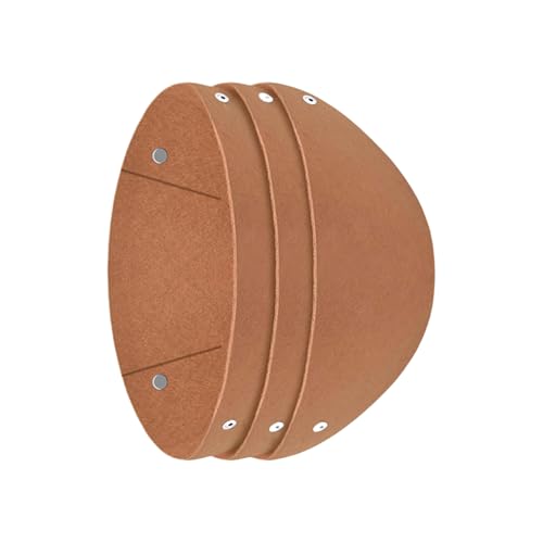 Maigridy Set mit 3 dicken, runden Filzkorbeinsätzen, Stoff-Blumentöpfe, verbesserte Drainage, Luftströme, wiederverwendbar, vogelsicheres Design, robuste Filz-Gartenauskleidung von Maigridy