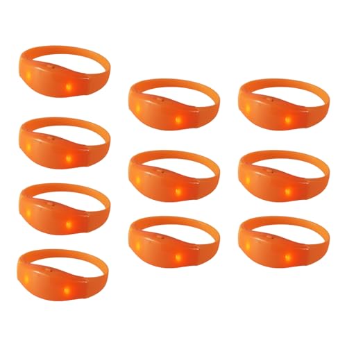 Maigridy Silikon-LED-Bänder für Partys, blinkendes Armband, Ornament, mehrfarbig, Handgelenk-Dekoration für Kinder, Geburtstag, Party, Armbänder von Maigridy
