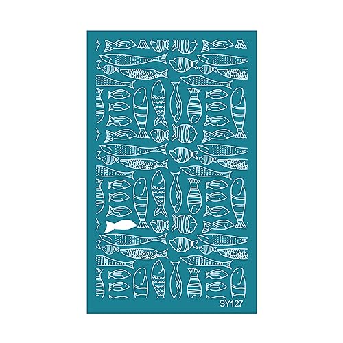 Siebdruck-Schablonen für Ton, Ohrringe, Schmuck, Taschen, Hemden, handgefertigt, wiederverwendbar, Siebdruckwerkzeug, Ohrringe, Schablonen, selbstklebendes Siebdruck-Set zum Bedrucken von Maigridy