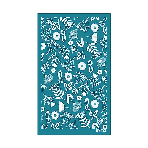 Siebdruck-Schablonen für Ton, Ohrringe, Schmuck, Taschen, Hemden, handgefertigt, wiederverwendbar, Siebdruckwerkzeug, Ohrringe, Schablonen, selbstklebendes Siebdruck-Set zum Bedrucken von Maigridy