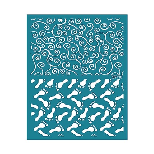 Siebdruck-Schablonen zur Herstellung von Ton, Ohrringen, Schmuck, Taschen, Hemden, Baumblatt-Ohrringen, gedruckte Vorlage, Dekorationen, Ohrringe, Schablonen, wiederverwendbar, selbstklebend von Maigridy