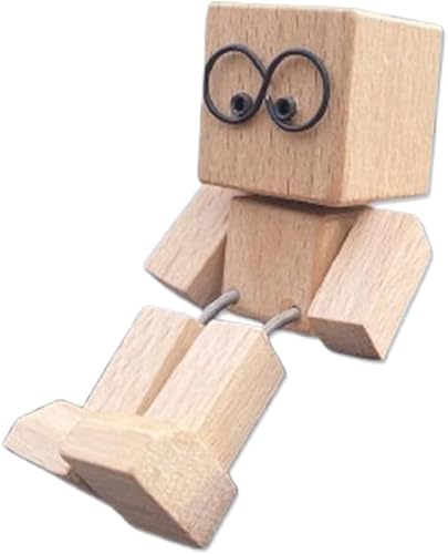 Schüttelnde Holzfigur, charmante kleine Holzfigur, die schwankt, handgefertigte Schüttelfüße, Holzmann mit 12 magnetischen Ausdrücken, lustige Holz-Desktop, Auto-Armaturenbrett-Dekoration, Geschenke Schüttelnde Holzfigur, charmante kleine Holzfigur, die schwankt, handgefertigte Schüttelfüße, Holzmann mit 12 magnetischen Ausdrücken, lustige Holz-Desktop, Auto-Armaturenbrett-Dekoration, Geschenke von Maikaibuzi