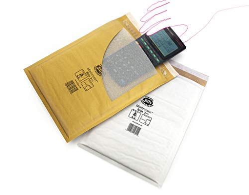 Mail Lite MLW F/3 gefüttert Versandtaschen, 220 mm x 330 mm, weiß Bubble (50 Stück) von Mail Lite