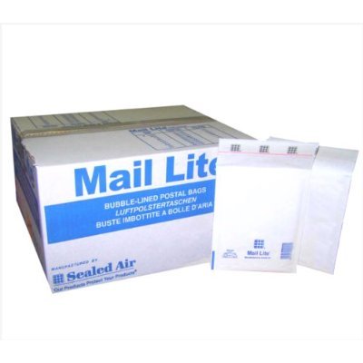 Mail Lite Versandtaschen, Luftpolster, Jl0, 150 x 210 mm, Weiß, 100 Stück von Mail Lite