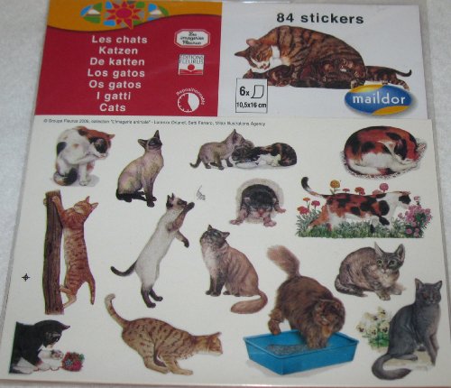 Maildor 6 Bögen 10,5x16 Katzen Maildor 6 Bögen 10,5x16 Katzen von Maildor