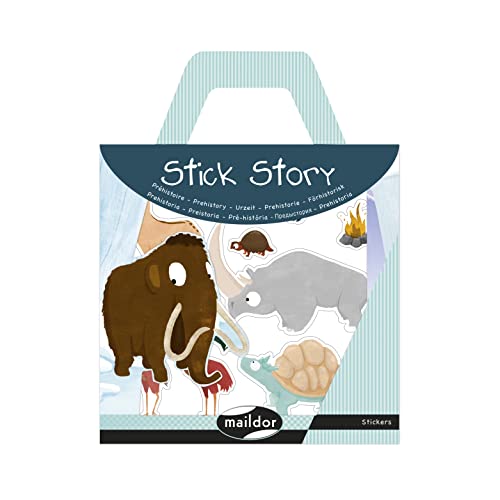 Maildor AF029C - Kreativset Stick Story mit 4 repositionierbaren Stickerbogen und 2 großen Bildern zum Personalisieren, Packung mit Griff 15x19,5 cm, Einhörner, 1 Set Maildor AF029C - Kreativset Stick Story mit 4 repositionierbaren Stickerbogen und 2 großen Bildern zum Personalisieren, Packung mit Griff 15x19,5 cm, Einhörner, 1 Set von Maildor