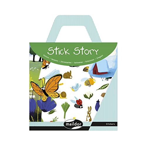 Maildor AF033C - Kreativset mit 4 repositionierbaren Stickerbogen und 4 großen Bildern zum Personalisieren, Packung mit Griff 15x19,5 cm, Jahreszeiten, 1 Set Maildor AF033C - Kreativset mit 4 repositionierbaren Stickerbogen und 4 großen Bildern zum Personalisieren, Packung mit Griff 15x19,5 cm, Jahreszeiten, 1 Set von Maildor