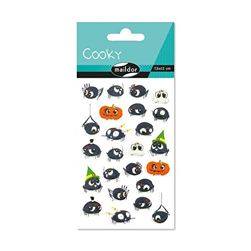 Avenue Mandarine Maildor CY083C Packung mit Stickers Cooky 3D (1 Bogen, 7,5 x 12 cm, ideal zum Dekorieren, Sammeln oder Verschenken, Halloween) 1 Pack von Maildor