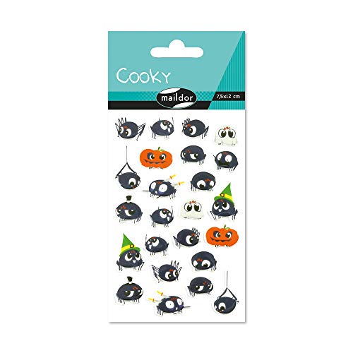 Avenue Mandarine Maildor CY083C Packung mit Stickers Cooky 3D (1 Bogen, 7,5 x 12 cm, ideal zum Dekorieren, Sammeln oder Verschenken, Halloween) 1 Pack von Maildor