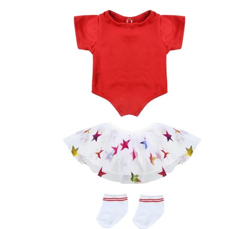 Mailfull Kleidung für Puppe Passende Kleidung für Mini Plüsch Toy 17 cm Zubehör für Puppefür DIY Kinder Geschenke Braun (Ohne Puppe) von Mailfull