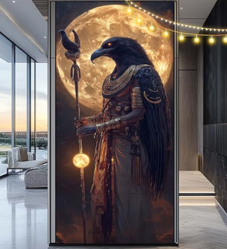 Diamond Painting Ägypten Diamond Painting Groß XXL 100 x 50 cm, 5D Diamant Painting Bilder Gott Malen Nach Zahlen Erwachsene Crystal Strass Stickerei Malerei Kit, Home Decor Geschenk für Mädchen ll849 von Mailielie