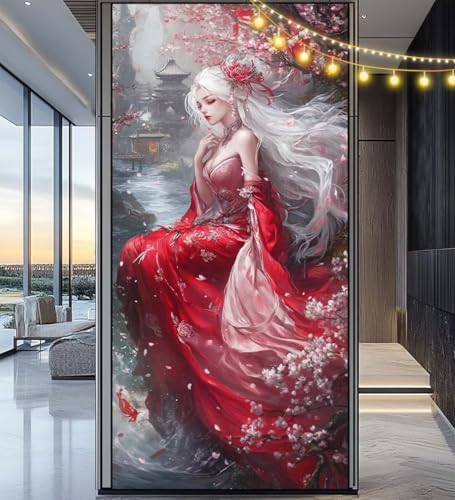 Diamond Painting Anime Diamond Painting Groß XXL 100 x 50 cm, 5D Diamant Painting Bilder Frau Malen Nach Zahlen Erwachsene Crystal Strass Stickerei Malerei Kit, Home Decor Geschenk für Mädchen ll865 von Mailielie