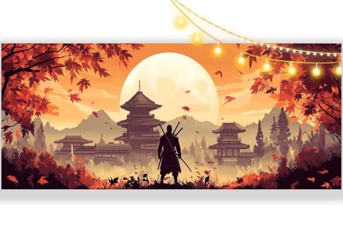 Diamond Painting Cool Diamond Painting Groß XXL 60 x 30 cm, 5D Diamant Painting Bilder Samurai Malen Nach Zahlen Erwachsene Crystal Strass Stickerei Malerei Kit, Home Decor Geschenk für Mädchen ll477 von Mailielie