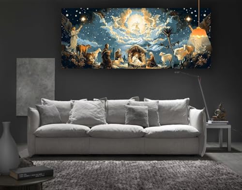 Diamond Painting Jesus Diamant Painting Bilder Erwachsene, Winter Diamond Painting Runde Steine, DIY Diamond Painting Zubehör 5D Diamond Art Diamant Malerei Stickerei, Deko Wohnzimmer 100x50 cm fa56 Diamond Painting Jesus Diamant Painting Bilder Erwachsene, Winter Diamond Painting Runde Steine, DIY Diamond Painting Zubehör 5D Diamond Art Diamant Malerei Stickerei, Deko Wohnzimmer 100x50 cm fa56 von Mailielie