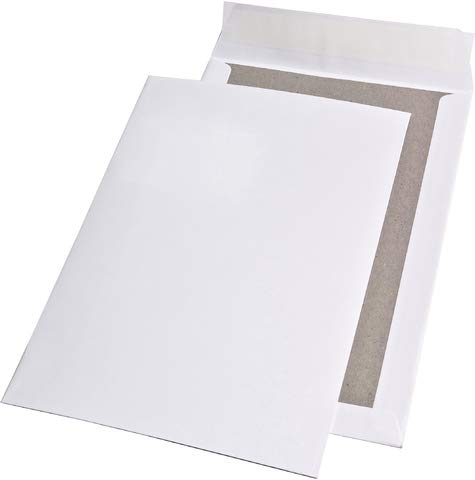 MAILmedia® Versandtasche, mit Papprückwand, ohne Fenster, haftklebend, C4, 229 x 324 mm, 120 g/m², weiß (100 Stück), Sie erhalten 1 Packung á 100 Stück von Mailmedia