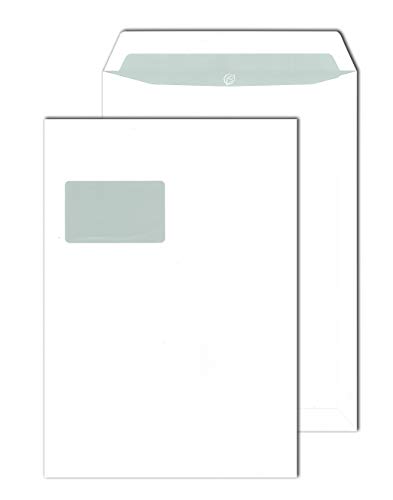 MAILmedia Versandtaschen DIN C4 haftklebend Offset weiß 90 g/m² mit Fenster 250 Stück MAILmedia Versandtaschen DIN C4 haftklebend Offset weiß 90 g/m² mit Fenster 250 Stück von Mailmedia
