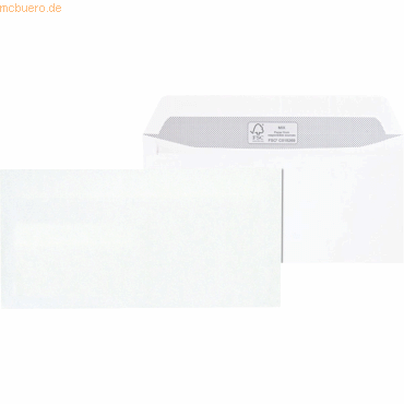 Mailmedia Briefumschläge DINlang 100g/qm haftklebend weiß VE=500 Stück Mailmedia Briefumschläge DINlang 100g/qm haftklebend weiß VE=500 Stück von Mailmedia