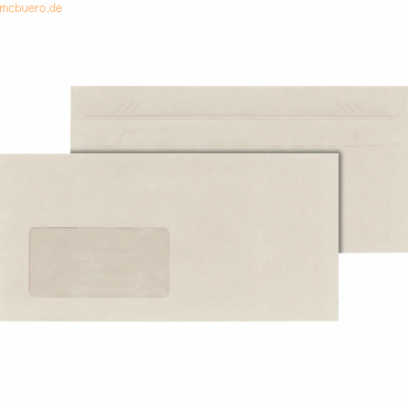 Mailmedia Briefumschlag 30005366 DL selbstklebend mit Fenster grau 100 von Mailmedia