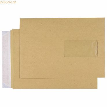 Mailmedia Versandtasche 30006879 C5 mit Fenster haftklebend braun 90g von Mailmedia