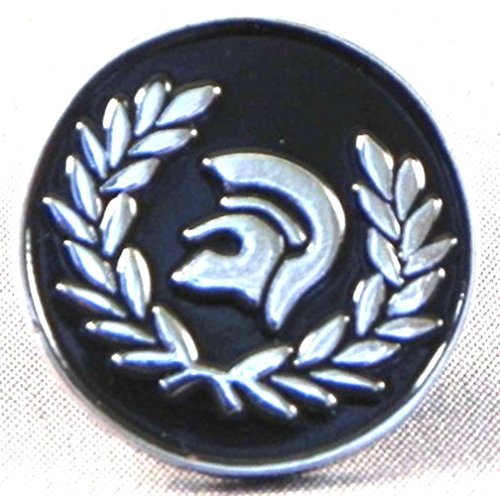 Anstecknadel aus Metall und Emaille, Motiv: Trojan Skinhead, 23 mm, Schwarz Anstecknadel aus Metall und Emaille, Motiv: Trojan Skinhead, 23 mm, Schwarz von UNGROL