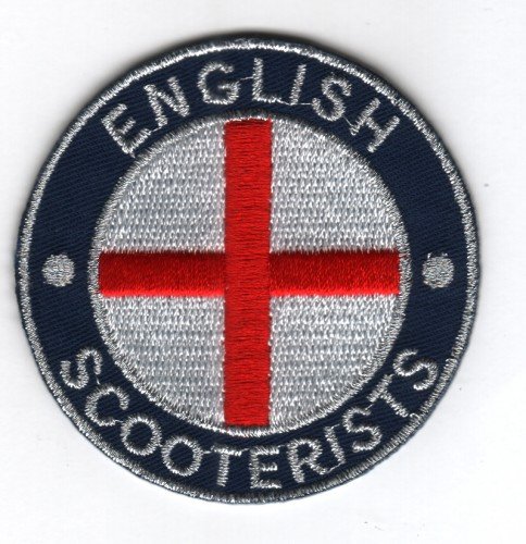 Aufnäher, bestickt, Motiv: Englischer Roller, England, St. George, Flagge, Abzeichen von Mainly Metal