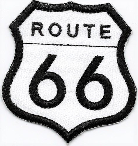 Route 66 Aufnäher zum Aufbügeln von Mainly Metal
