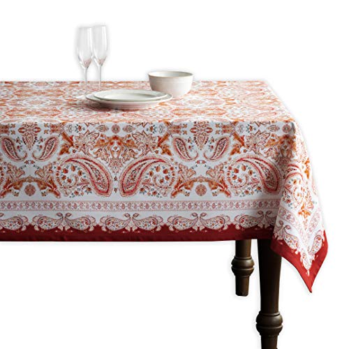 Maison d' Hermine Orient 100% Baumwolle Tischdecke für Küche | Abendessen | Tischplatte | Dekoration Parteien | Hochzeiten | Thanksgiving/Weihnachten (Rechteck, 160cm x 220cm) von Maison d' Hermine