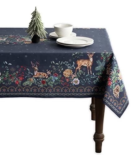 Maison d' Hermine Table Cloths 100% Cotton 60 Inch x 108 Inch Decorative Washable Rectangle Tablecloth Table Cloth, Dining & Camping, Christmas Joy - Thanksgiving/Christmas von Maison d' Hermine