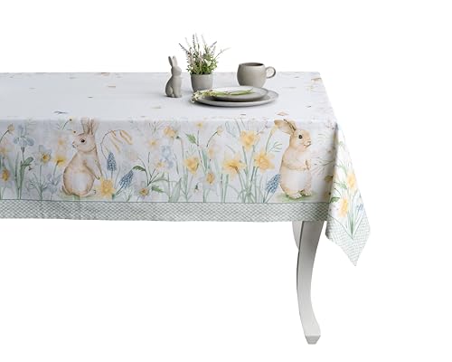 Maison d' Hermine Tischdecke, 100 % Baumwolle, 140 x 230 cm, dekorativ, waschbar, quadratisch, Tischdecke für Esszimmer, Küche, Partys und Camping, Ostertau – Frühling/Sommer Maison d' Hermine Tischdecke, 100 % Baumwolle, 140 x 230 cm, dekorativ, waschbar, quadratisch, Tischdecke für Esszimmer, Küche, Partys und Camping, Ostertau – Frühling/Sommer von Maison d' Hermine