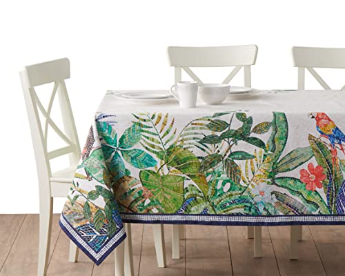 Maison d' Hermine Tischdecke, 100 % Baumwolle, rechteckig, dekorative Tischdecke, Tischdecken für Esszimmer, Hochzeit, Babyparty, Zuhause, Bauernhaus, Küche und Partys, Mosaik-Kollektion Maison d' Hermine Tischdecke, 100 % Baumwolle, rechteckig, dekorative Tischdecke, Tischdecken für Esszimmer, Hochzeit, Babyparty, Zuhause, Bauernhaus, Küche und Partys, Mosaik-Kollektion von Maison d' Hermine