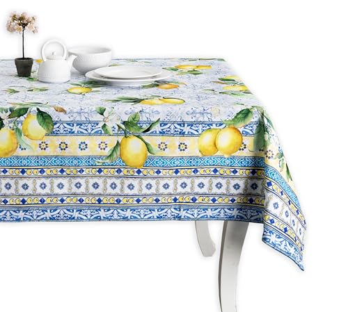 Maison d' Hermine Tischdecke 100% Baumwolle für Küche Abendessen Tischdekoration Partys Hochzeiten Zitrusfrühjahr/Sommer (Rechteck, 140cm x 230cm) von Maison d' Hermine