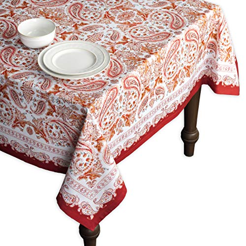 Maison d' Hermine Orient Tischdecke aus 100 % Baumwolle für Küche | Esszimmer | Tischplatte | Dekoration Party | Hochzeit | Erntedankfest / Weihnachten (Rechteck, 140 cm x 230 cm) von Maison d' Hermine
