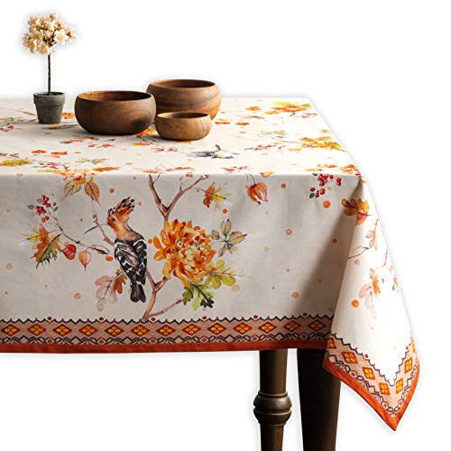 Maison d' Hermine Kelim Prairie Tischdecke aus 100% Baumwolle für Küche | Esszimmer | Tischplatte | Dekoration Party | Hochzeit | Erntedankfest / Weihnachten (Rechteck, 140 cm x 230 cm) von Maison d' Hermine
