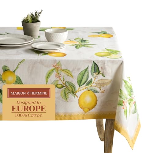 Maison d'Hermine Tischdecke für Frühling und Sommer, 100 % Baumwolle Maison d'Hermine Tischdecke für Frühling und Sommer, 100 % Baumwolle von Maison d' Hermine