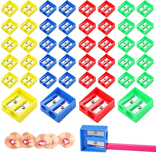 240 Stück Bleistiftspitzer, Großpackung, Taschenformat, quadratisch, manueller Bleistift für Kinder, Spitzer, Doppelloch, Bleistiftspitzer, Klassenzimmer, Preise und Schulbedarf 240 Stück Bleistiftspitzer, Großpackung, Taschenformat, quadratisch, manueller Bleistift für Kinder, Spitzer, Doppelloch, Bleistiftspitzer, Klassenzimmer, Preise und Schulbedarf von Maitys