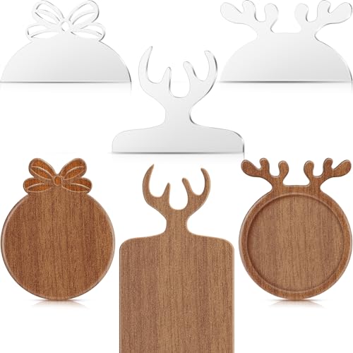Maitys 3 Stück Weihnachts-Elch-Fräserschablonen für Holzbearbeitung, Acryl-Schneidebrett, Griff, Oberfräsenvorlage, große Charcuterie-Brette, klare Frässchablonen, abgewinkelt, kurvige, Transparent Maitys 3 Stück Weihnachts-Elch-Fräserschablonen für Holzbearbeitung, Acryl-Schneidebrett, Griff, Oberfräsenvorlage, große Charcuterie-Brette, klare Frässchablonen, abgewinkelt, kurvige, Transparent von Maitys