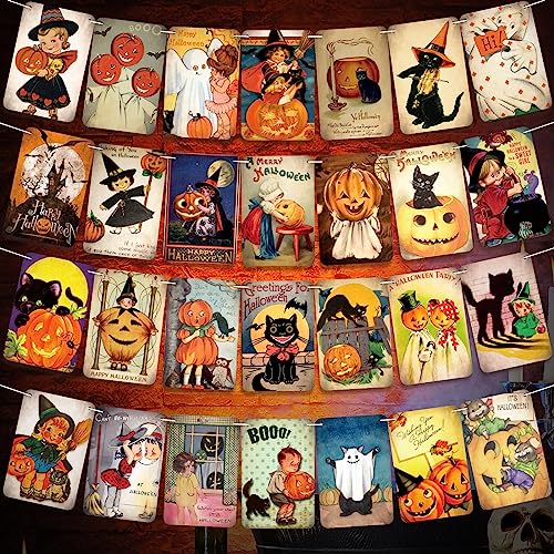 Maitys 4 Stück Vintage Halloween Dekorationen Halloween Banner Hängende Banner Kürbis Hexe Katze Urlaub Wimpelkette Girlande Flagge für Retro Halloween Party Wanddekoration Versorgung Maitys 4 Stück Vintage Halloween Dekorationen Halloween Banner Hängende Banner Kürbis Hexe Katze Urlaub Wimpelkette Girlande Flagge für Retro Halloween Party Wanddekoration Versorgung von Maitys