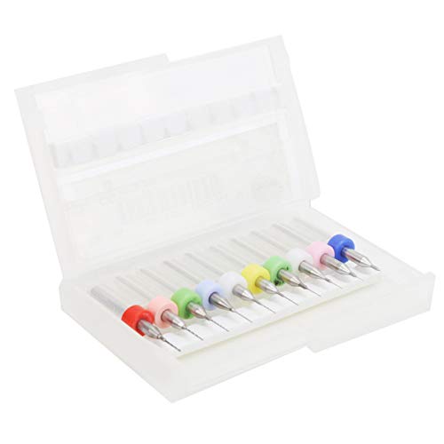 Majatou 10 Stück Hartmetallbohrer, Mikrobohrer, Leiterplattenbohrer, Nagelbohrer, Holzbearbeitung, Kunsthandwerk, 0,1–0,55 mm Majatou 10 Stück Hartmetallbohrer, Mikrobohrer, Leiterplattenbohrer, Nagelbohrer, Holzbearbeitung, Kunsthandwerk, 0,1–0,55 mm von Majatou