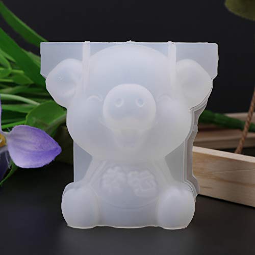 Silikonform Schwein, niedlich, 3D, solides Schweinejahr, chinesische Wörter, Glücksformen, DIY, Epoxidharz, Werkzeuge, Schmuckherstellung, Kuchen, Fondant, handgefertigt, Handwerk, Geschenke von Majen