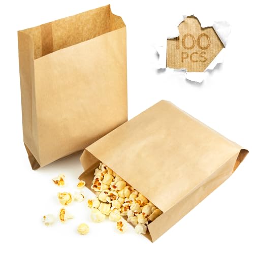 Majillux 100 Kraftpapiertüten 18 x 27 x 7 cm, Braune Geschenktüten, Kleine Papiertüten, Lebensmittelqualität Kraftpapierumschläge - Nachhaltig und Recyclebar Majillux 100 Kraftpapiertüten 18 x 27 x 7 cm, Braune Geschenktüten, Kleine Papiertüten, Lebensmittelqualität Kraftpapierumschläge - Nachhaltig und Recyclebar von Majillux